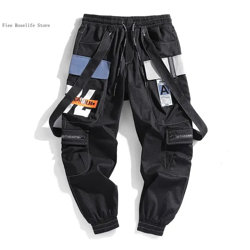 

Cargo Pants Printing Men Pants Jogger Leisure Sports Trousers Men Hip Hop Streetwear Beam