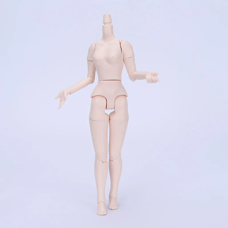 19 Joints Movable Body Blythe Doll White Beige Brown Color Blythy Doll Body DIY Dressing Doll Accessories Girl Doll Parts