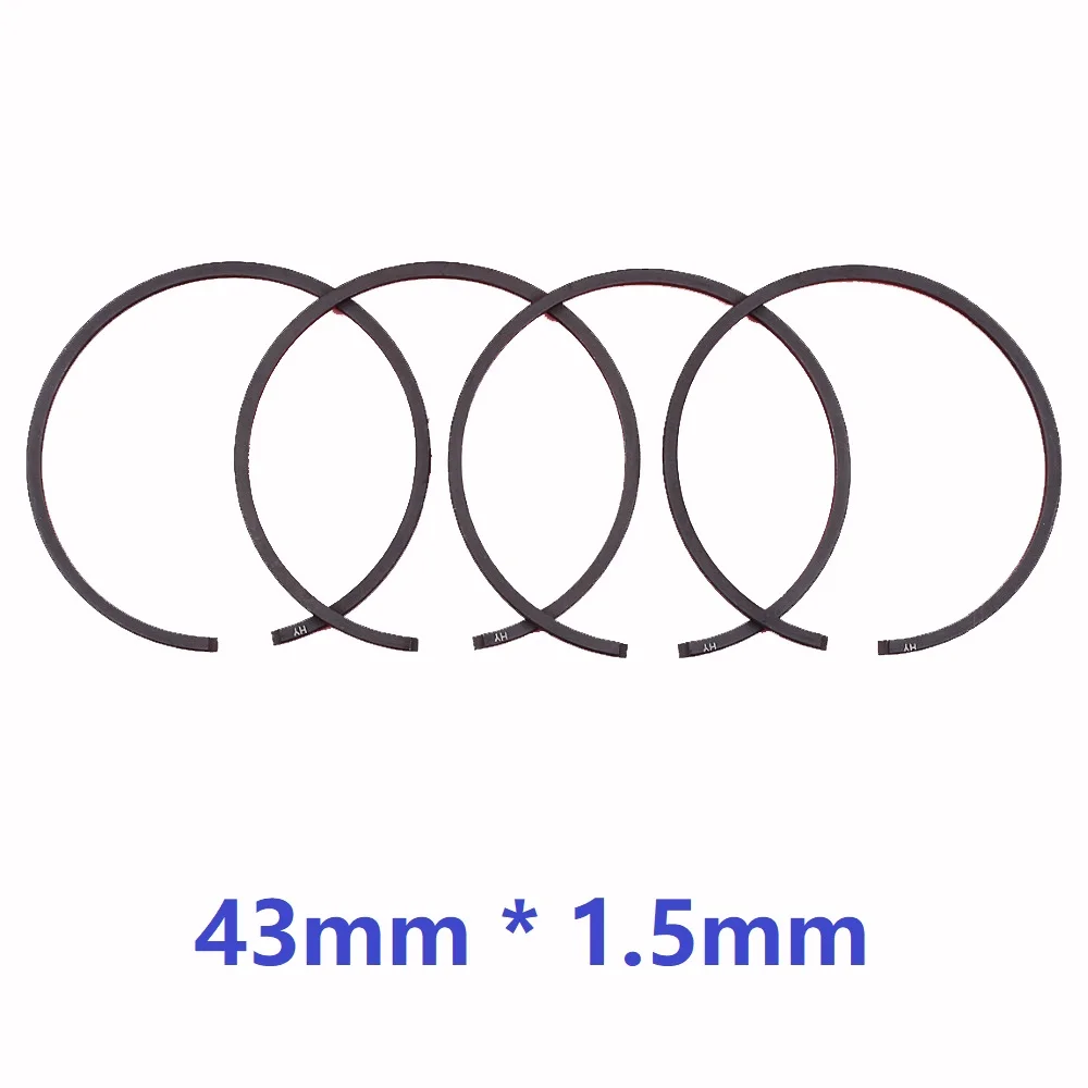 4pcs/lot Piston Ring 43mm x 1.5mm For Jonsered CS2252 CS2253 HUSQVARNA 545 550XP MITSUBISHI TL43 Chainsaw Trimmer Brush Cutter