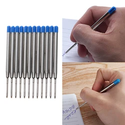 10 PCS School Office Ballpoint Pen Refill Smooth Fine 0.5mm Medium for Parker Cross