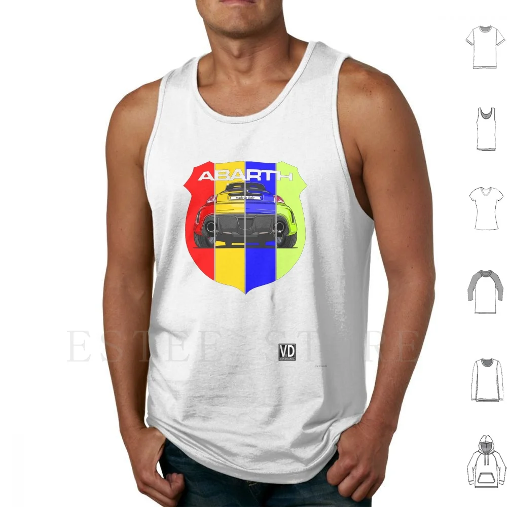 500 Abarth Color Tank Tops Vest Sleeveless 695 Rivale 500 Abarth Venetian D Carbonio Carbon Italia Italy Car Color