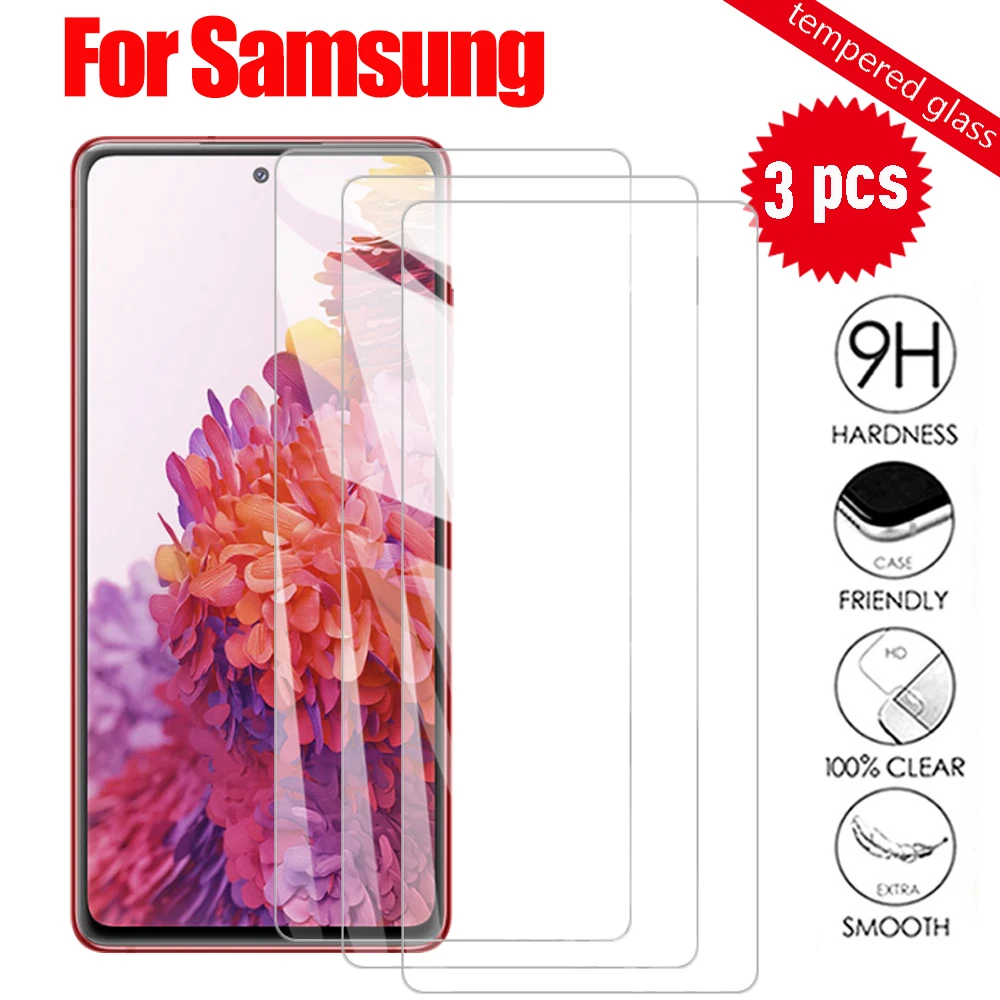 3 pçs vidro temperado para samsung galaxy s20 fe 4g 5g protetor de tela para samsung s20 fe samsun s20fe 4g 5g vidro protetor