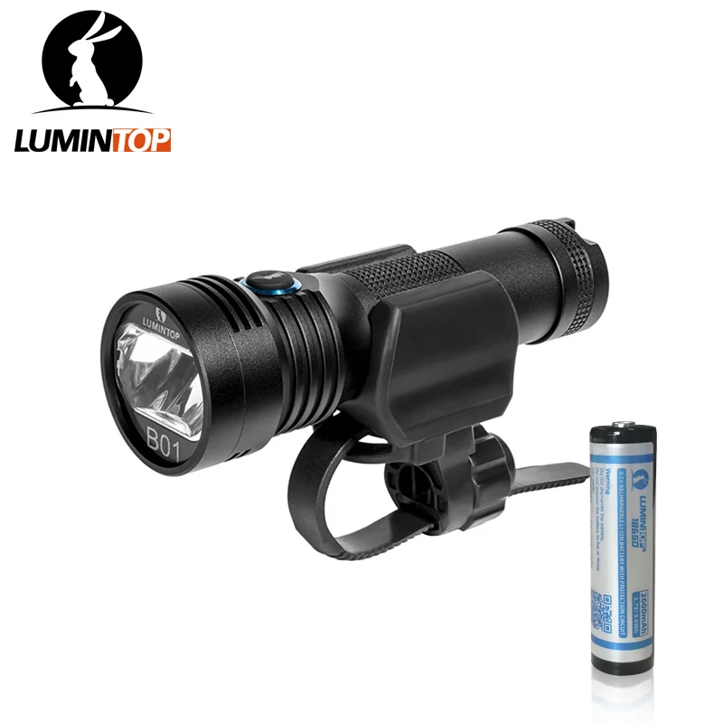 

LUMINTOP B01 850Lumens bicycle headlight Micro-USB rechargeable waterproof anti glare outdoor riding lamp 18650 Li-ion battery