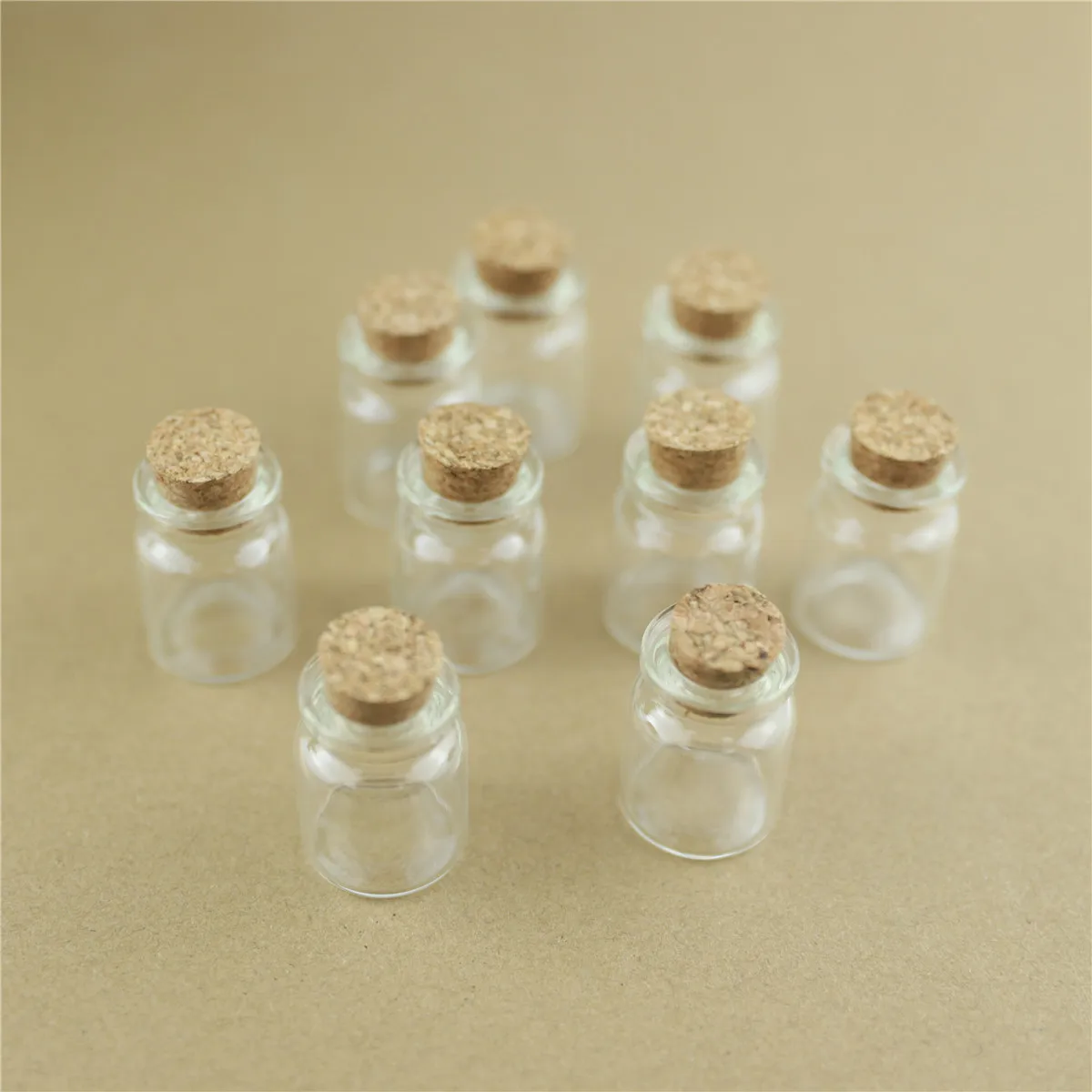 100pcs/Lot 5ml 22*30mm Storage Glass Bottles With Cork Stopper Crafts Jars Mini Transparent Empty Glass Bottles Gift