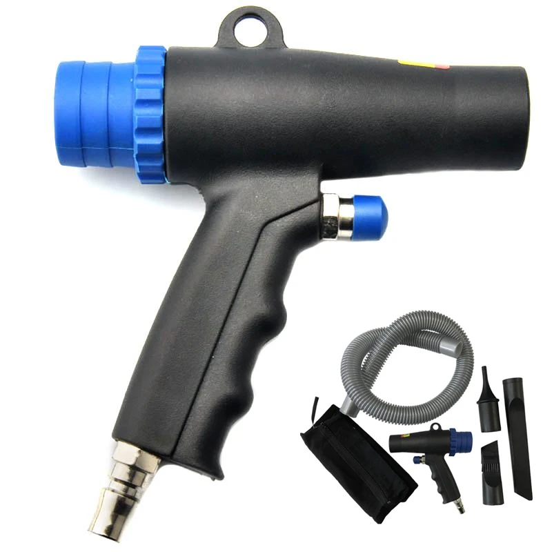 2 In 1 Air Duster Compressor Dual Function Air Vacuum Blow Suction Gun Kit Pneumatic Vacuum Cleaner Tool High Pressure Air Duste