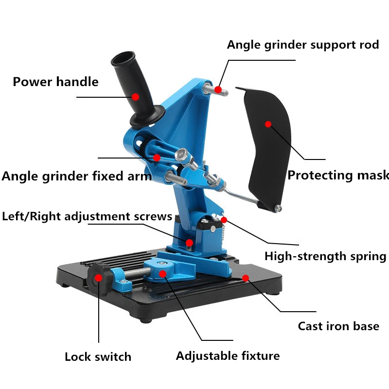 새로운 도착 앵글 그라인더 고정 유니버설 브래킷 다기능 풀로드 앵글 그라인딩 머신 스탠드 100 ~ 125 타입