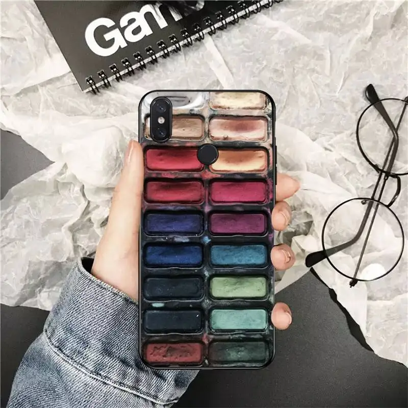 Watercolors Set Paint Palette Painting Box Phone Cover for Xiaomi Redmi 5 5Plus 6 6A 4X 7 7A 8 8A 9 Note 5 5A 6 7 8 8Pro 8T 9