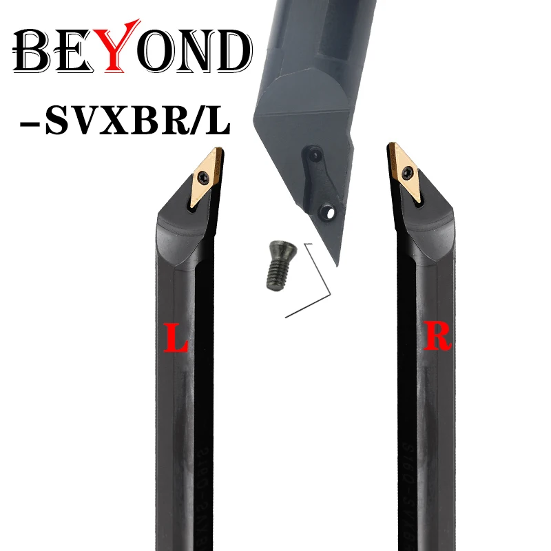 BEYOND مخرطة عمود تخريم تحول أداة حامل SVXBR S10K-SVXBR11 S10K S12M S16Q S20R ل كربيد إدراج شفرات 8/10/12/16/20 مللي متر