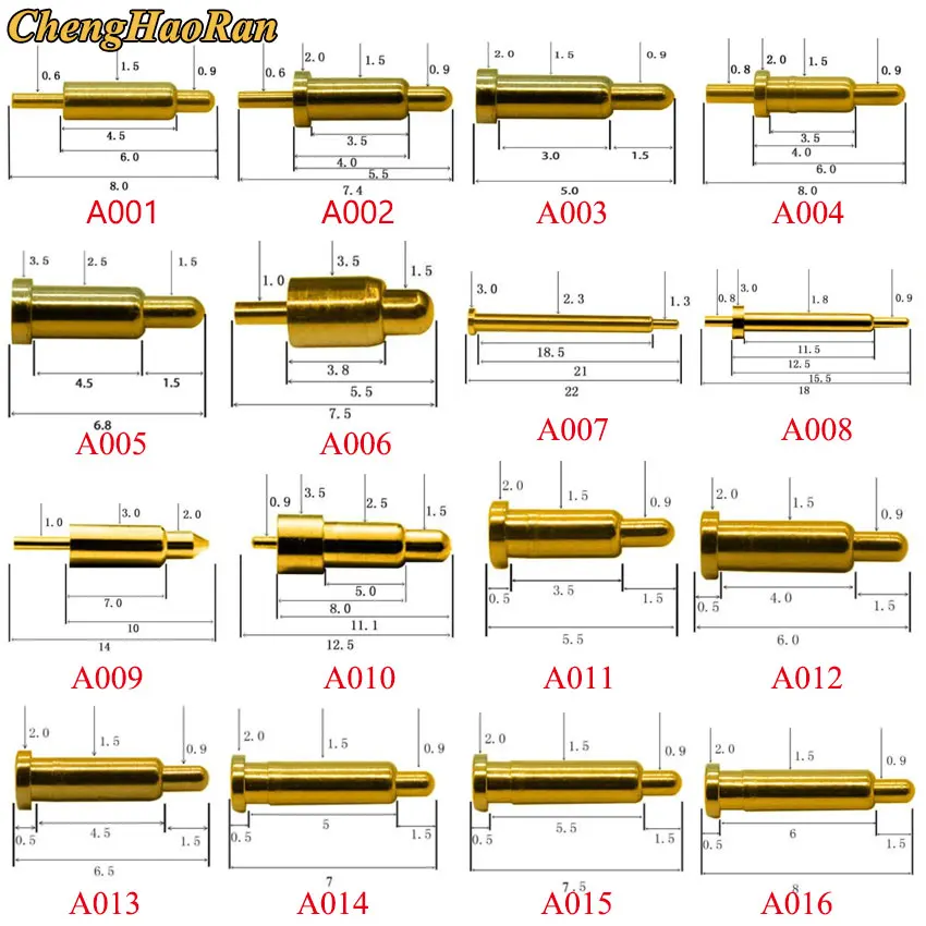 1PCS High Current Spring Loaded Pogo Pin Male Female Connector Power Heavy Current Battery Connector POGOPIN Header Charge 17-36