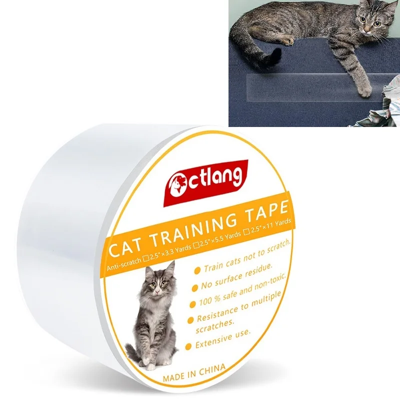 1 Roll Cat Scratching Guard Sofa Protector Pet Claw scratch Cat Training Tape Supplies Climb Anti-bite Home Decoration Free Ship