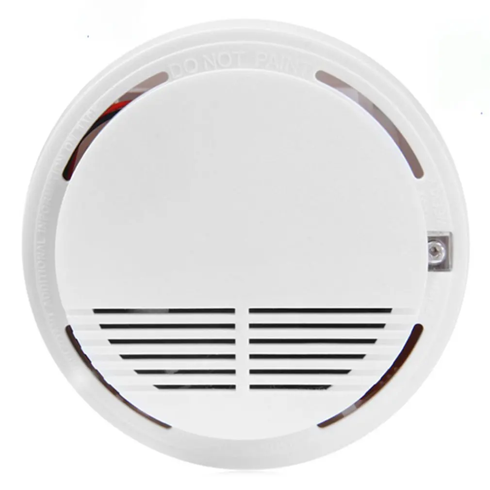 1pc Smoke Detector Fire Detector Alarm Sensitive Photoelectric Independent Fire Smoke Sensor For Home Office Shop