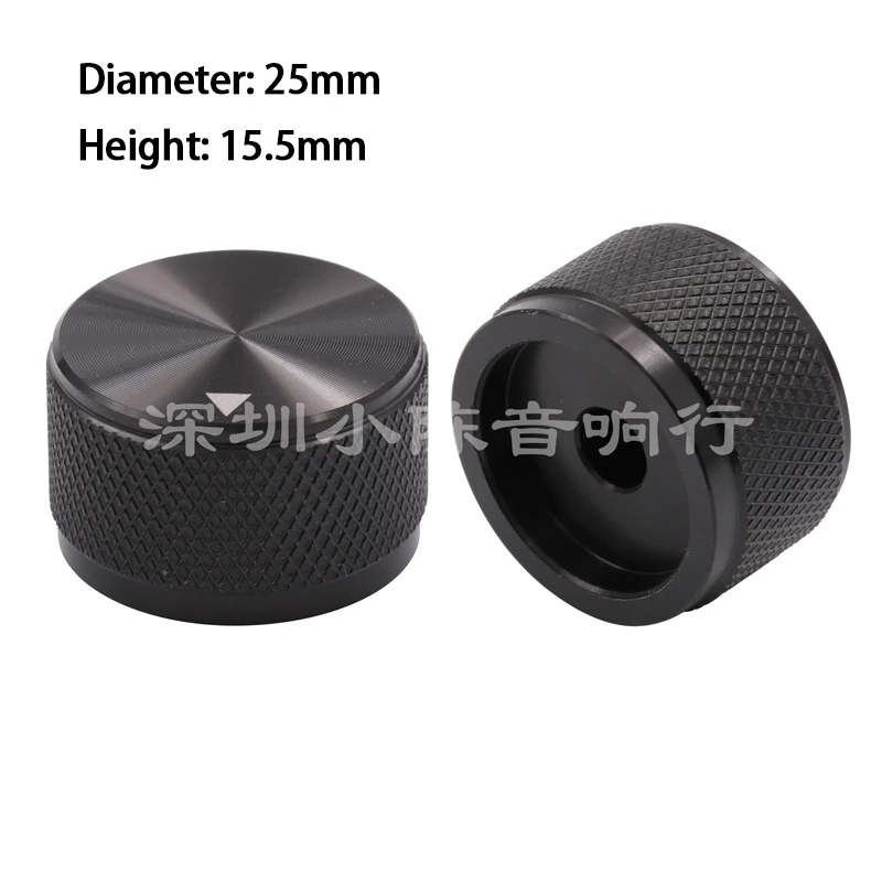KYYSLB 34 25มม.อลูมิเนียมอัลลอยด์Knob CDเครื่องขยายเสียงAmplifier Volume Potentiometerลูกบิดฟันหมวก