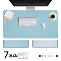 Single-side Portable Large Mouse Pad Gamer Waterproof PU Leather Suede Desk Mat Computer Mousepad Keyboard Table Cover for Dota