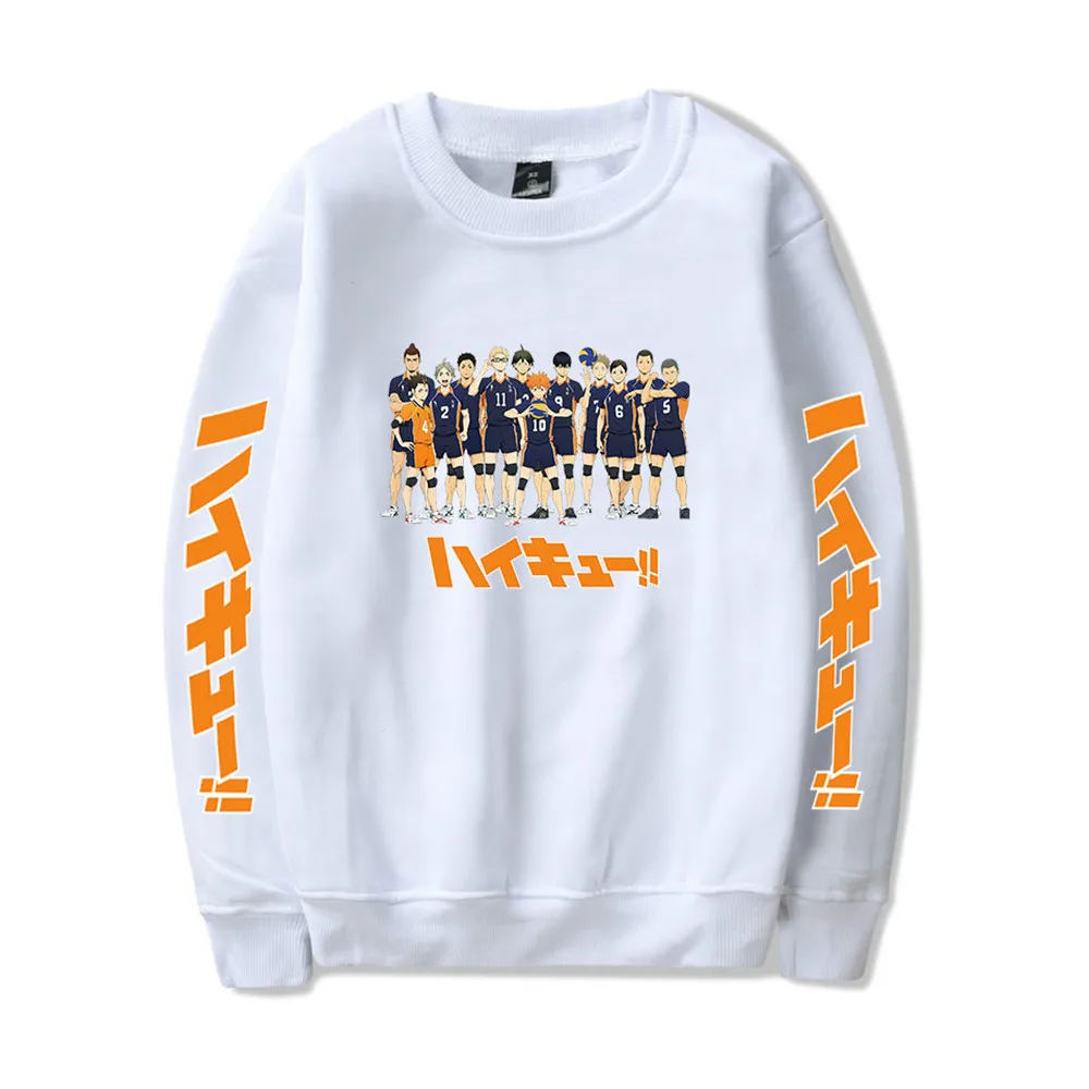 Haikyuu Hoodies Unisex Karasuno High School Volleyball Club Anime Hoodie Male Streetwear Fashion Sweatshirt Jacket Pullover