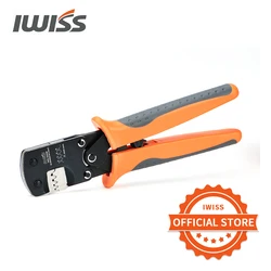 IWISS IWS-3220 Cliquet Pince À Sertir Pince À Sertir Outils pour Étroites-Connecteur de Lancement De Broches À Sertir Gamme 0.03-0.5mm ² (AWG: 32-20)