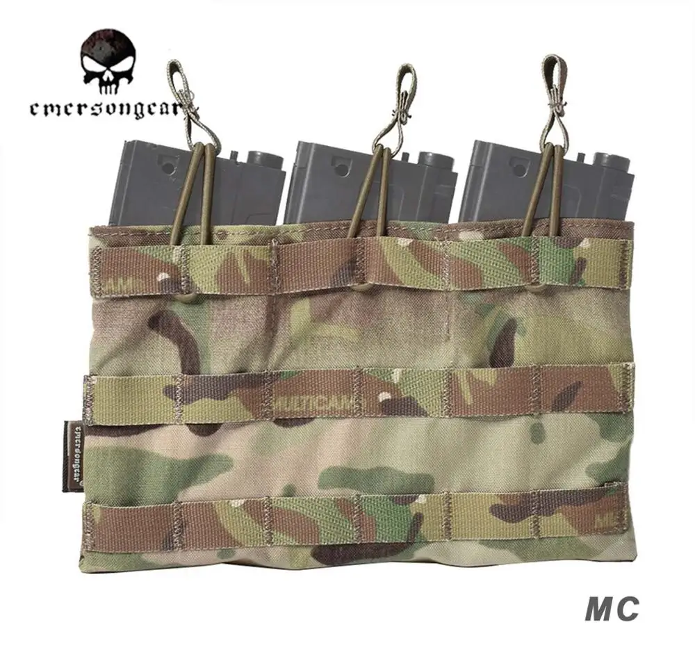 Emersongear-Magazine Pouch, 5.56 Triple Open Top Tactical Pouch, Combat M6356