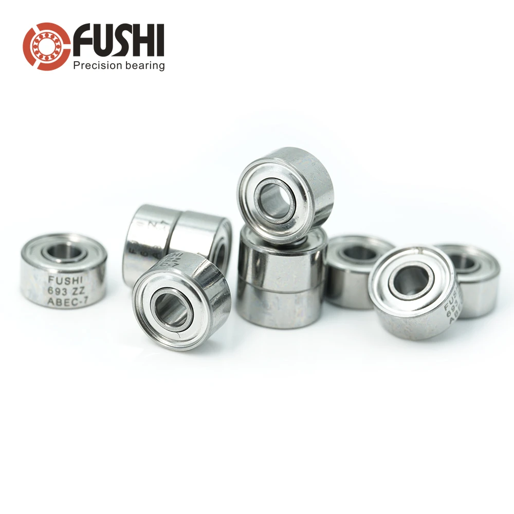 693ZZ ABEC-7 (100 sztuk) 3x8x4mm miniaturowe łożyska kulkowe 619/3ZZ-EMQ Z3V3