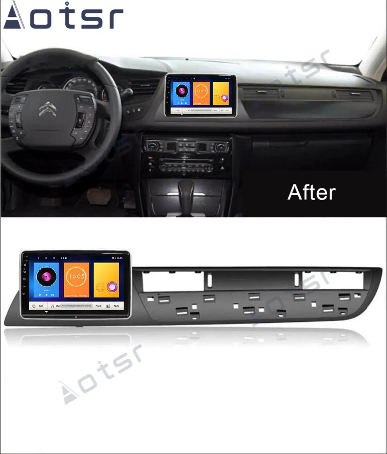 Android 10.0 6+128G system Car Multimedia player unit For Citroen C5 2010 -2012 Radio Audio stereo free GPS Navigation 360 camer