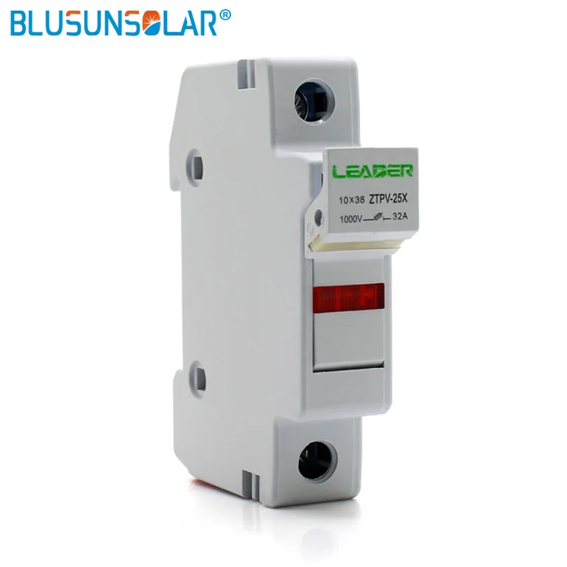 1pcs Solar PV Fuse Holders  suitable for 10*38mm PV fuse Fuse Link with LED Indicator light for solar system protection