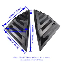 Ford Focus Rear Window Louvers 2pcs #4
