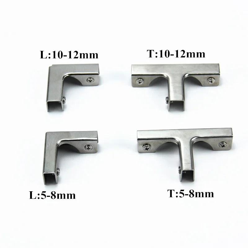 L T type right angle fixed clip cabinet combination connecting piece fish tank Glass Fixed For 5-12mm Furniture Hardware 1 Pcs