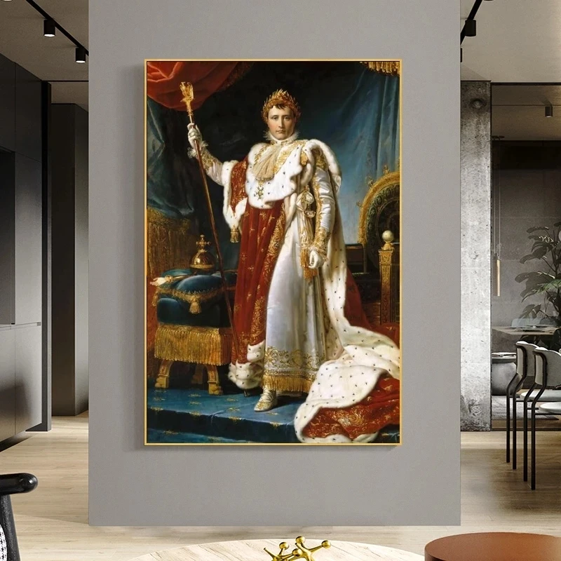 Portrait of Napoleon European Court Oil Paintings Print On Canvas Art Posters And Prints Classical Napoleon Art Pictures Cuadro