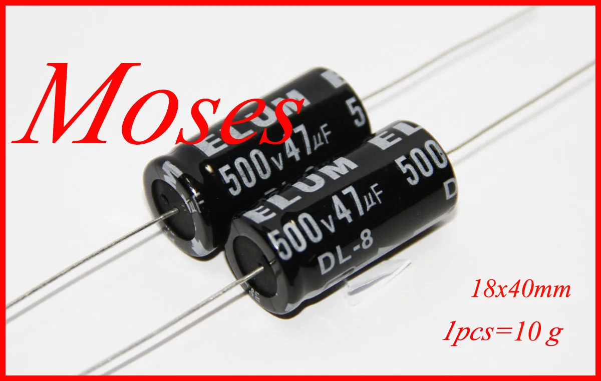 500v 47uf 22uf 33uf 68uf 100uf 450v 400v ELUM 100% Original New Capacitance ELCNK Axial Audio Electrolytic Capacitor +/- 20%