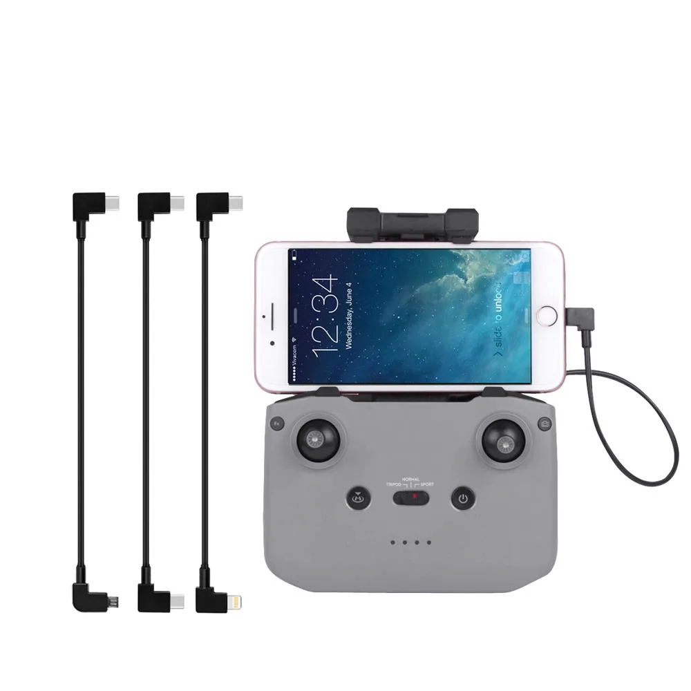 OTG Micro usb Kabel 30CM für DJI Mavic Pro Mini 2/SE Air 2 Mavic 2 Controller Adapter stecker Telefon Tablet IOS Typ-C Adapte