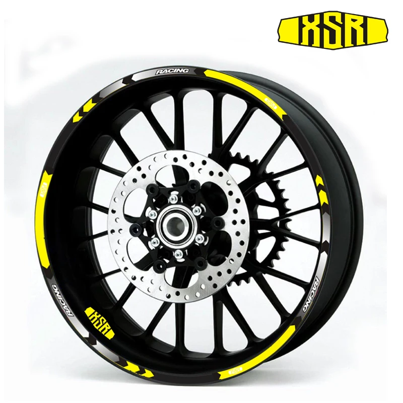 High quality Motorcycle Rim Wheel Decal Accessory Sticker Reflective waterproof sticker for Yamaha  XSR XSR700 XSR900