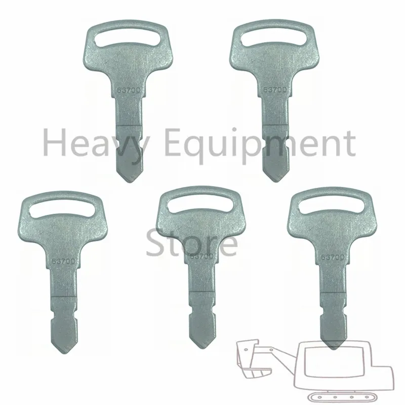 

5 Pcs 15248-63700 Tractor Replace Key For Case New Holland Kubota B Series