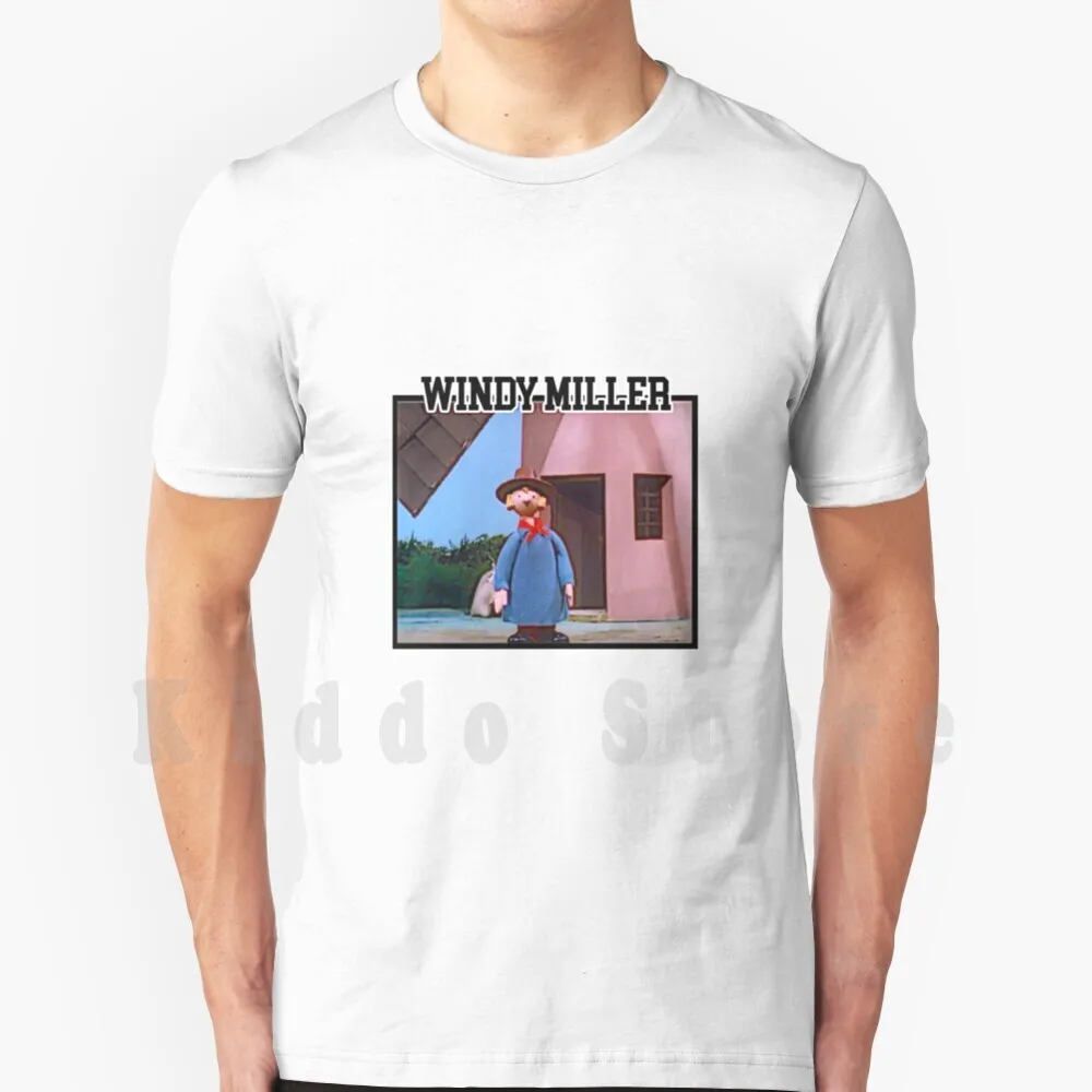 Camberwick Green Windy Miller T Shirt DIY Big Size 100% Cotton Windy Miller Colleys Mill Windmill Miller Corn Animation