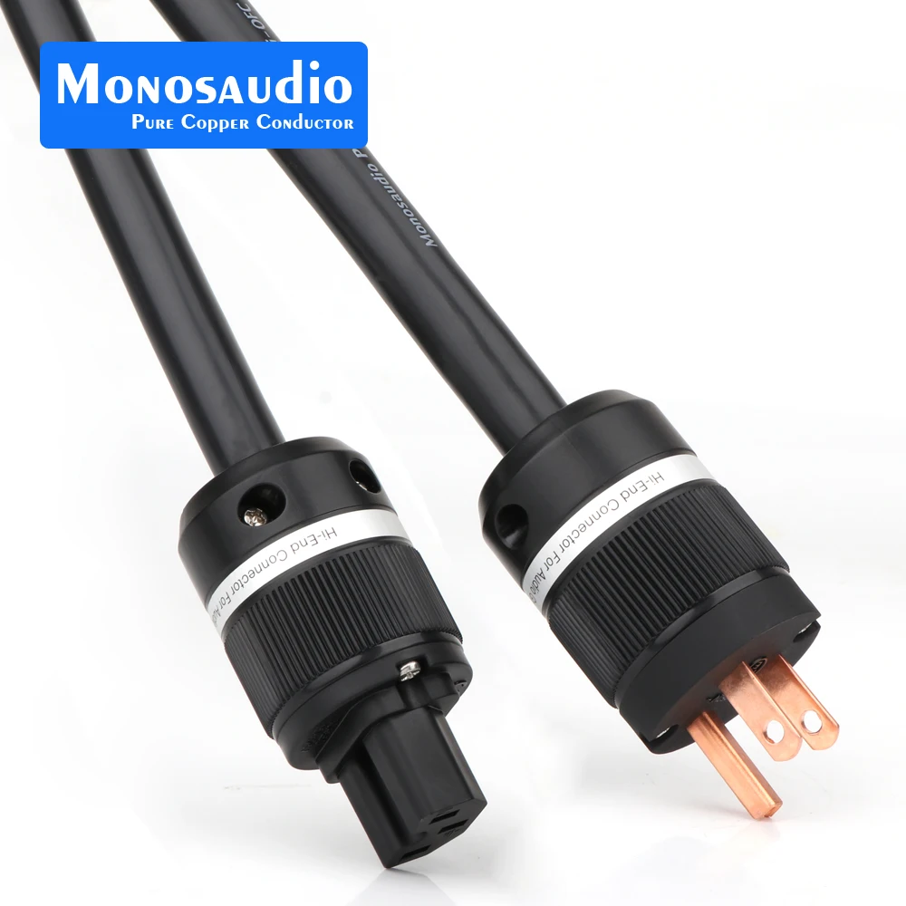 Monosaudio P901 Multiple Hi-OFC Copper Conductor US Power Cable American Standard AC Supply Wire Audio Video Hifi Power Cord