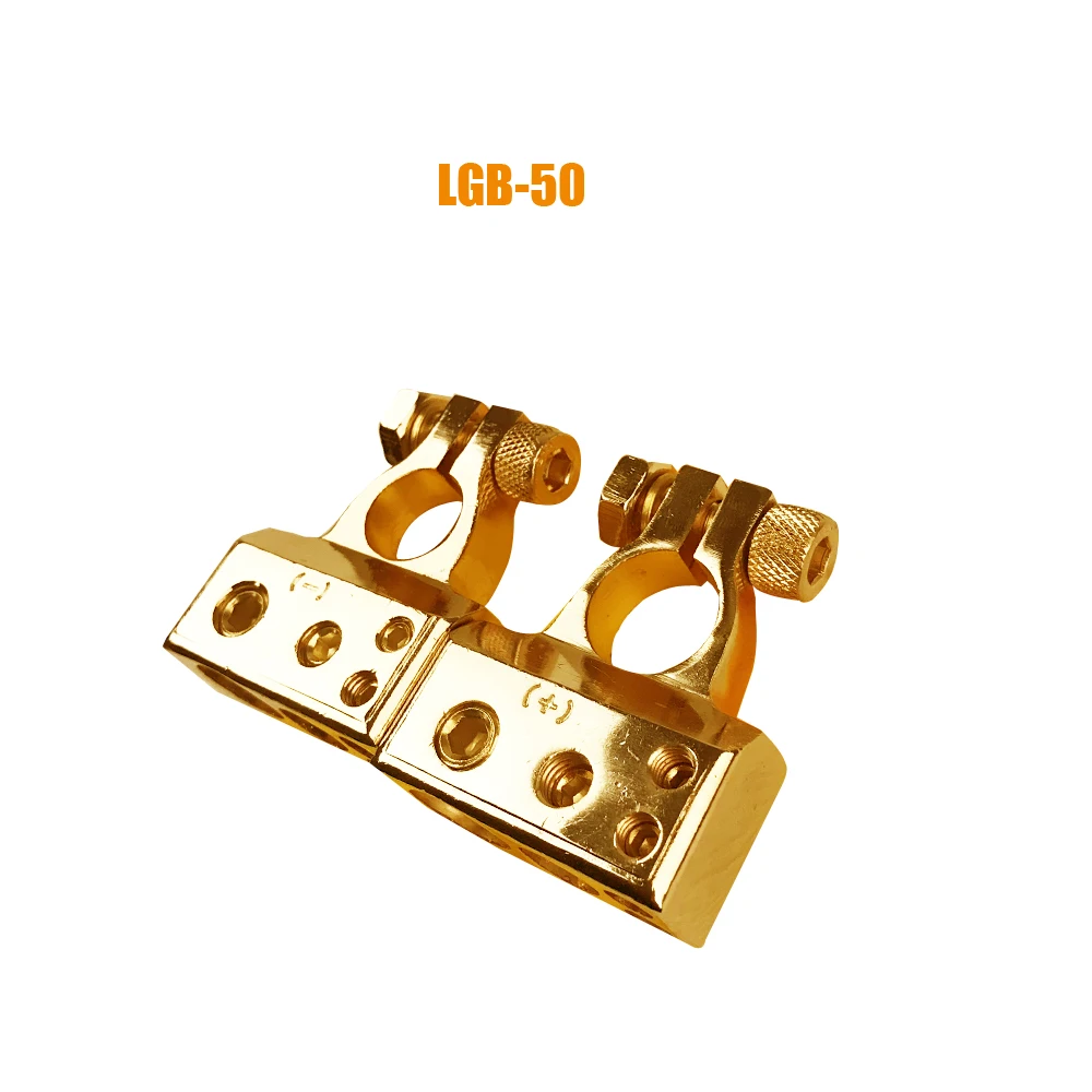 A pair Thickening Pure Copper Car Battery Pole Clamp Automobile Battery Storage Pile Head Connector Clip