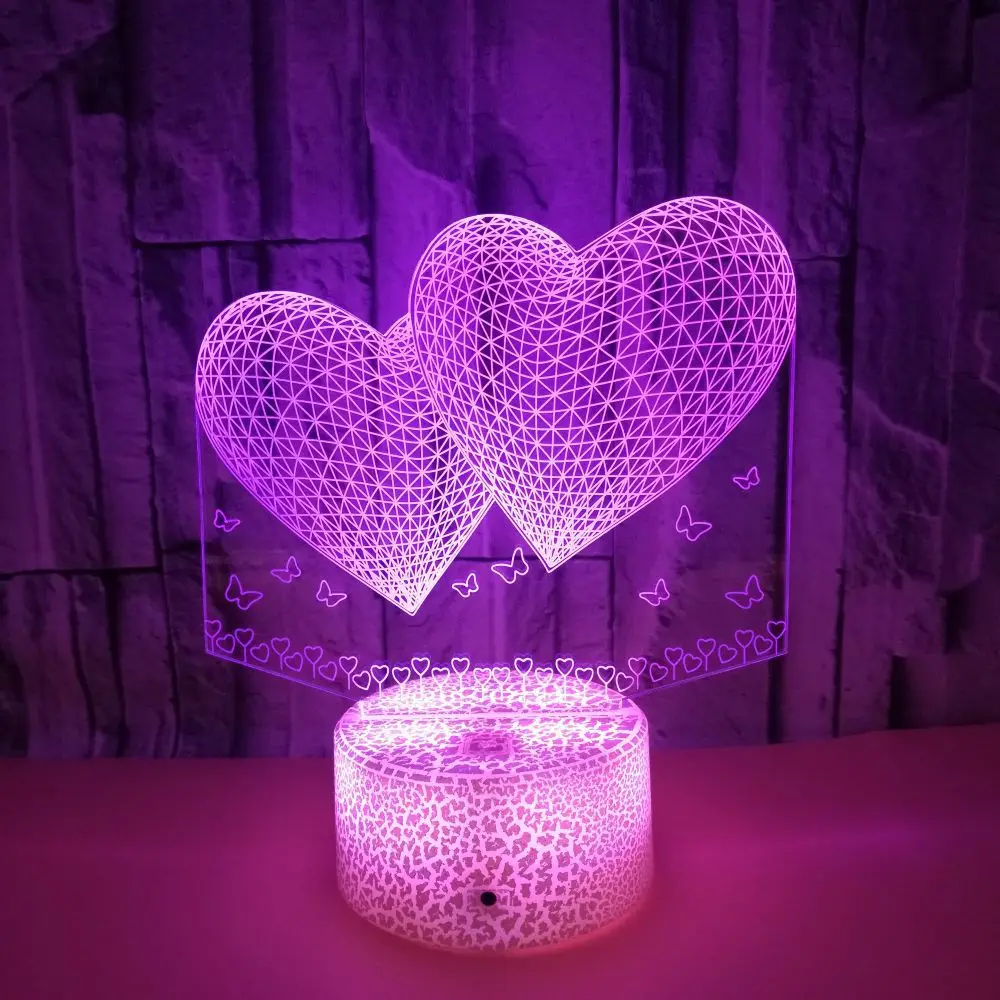 

Nighdn 3d Lamp Illusion Night Light Bedroom Lights Decoration Romantic Valentine's Day Gift Birthday Present for Girlfriend Wife