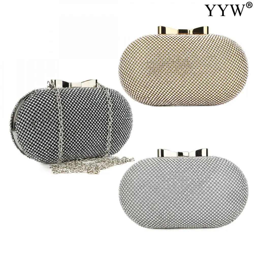 Elegant Women Clutch Bag With Rhinestone Vintage Exquisite Diamonds Small Wallet For Ladies Party Wedding Handbag Evening Bag