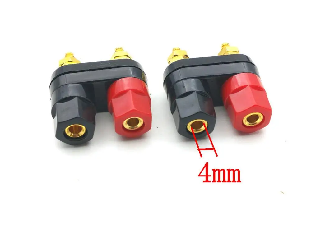 20pcs/50pcs Banana Plugs Couple Terminals Dual 4mm Banana Plug Jack Socket Double Binding Post