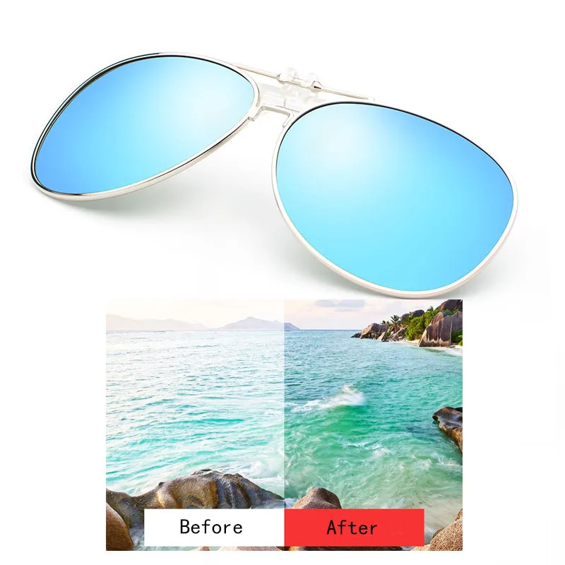 2023 Unisex Polarized Glasses Clips Fishing Use Eyewear Driving Cycling riding Sunglasses Men Women Day/Night Vision Glasses