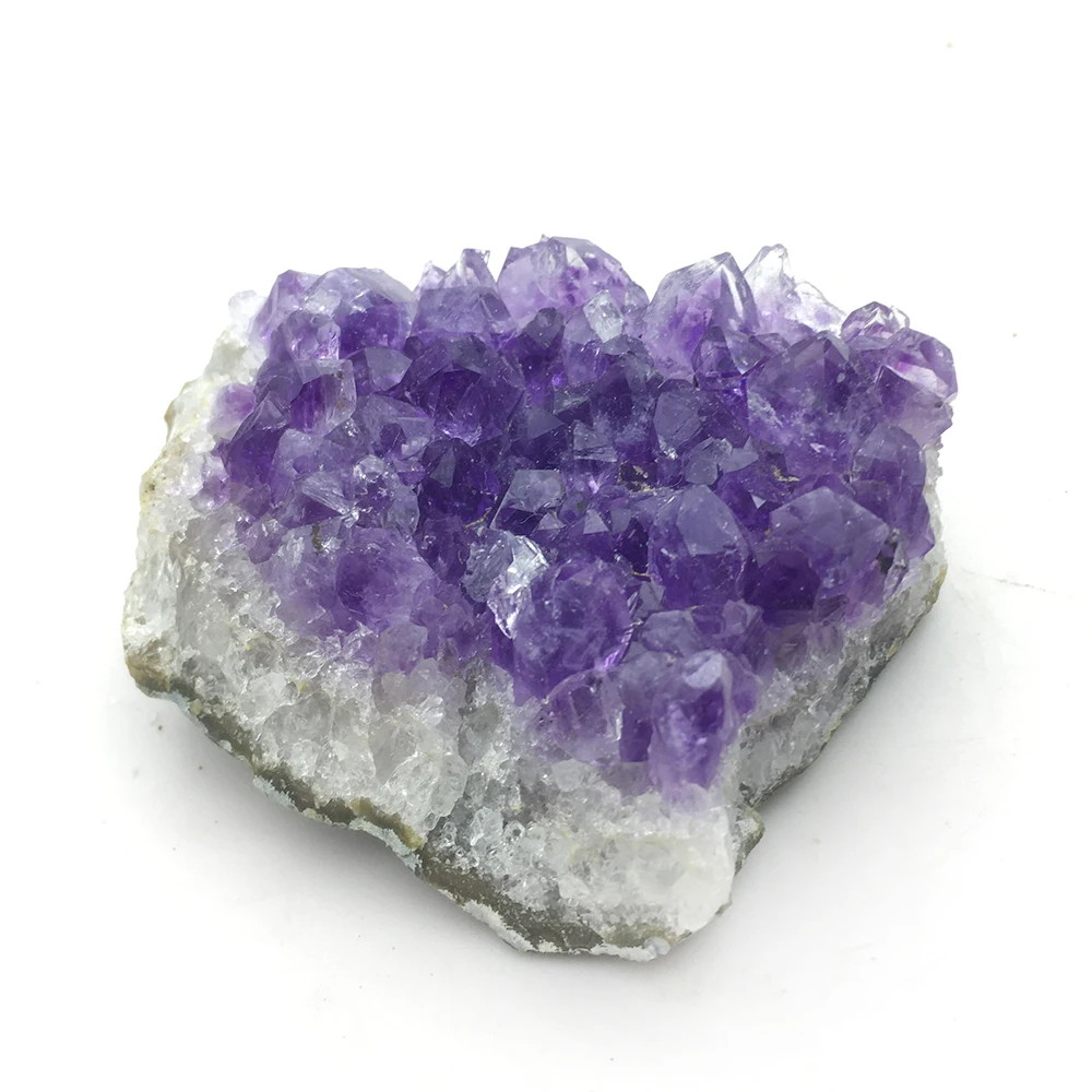 100-120g Natural Raw Amethyst Quartz Crystal Cluster minerales Specimen Healing Stone Crafts piedras Home Decoration