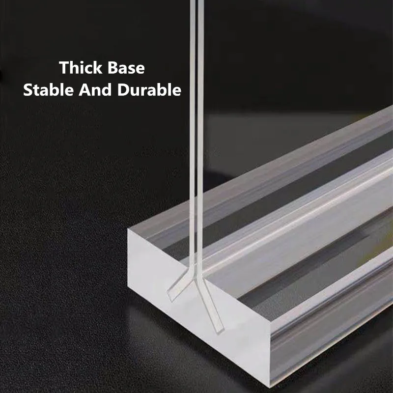 A6 Double Side Clear Plastic Acrylic Sign Holder Table Menu Display Stand Picture Frames Desk Display