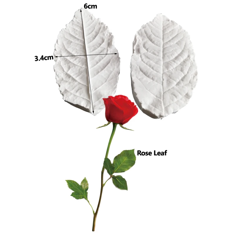 NEW Rose Leaf Veiner Silicone Mold Fondant Mould Cake Decorating Tools Chocolate Gumpaste,Sugarcraft,Kitchen Accessories M2467