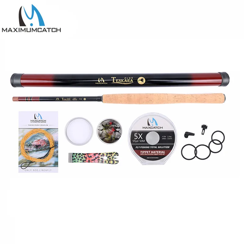 Maximumcatch 9-13FT (2.7-3.9M) Tenkara Telescoping Fly Fishing Rod Graphite IM10 Carbon Tenkara Fly Rod with Rod Case