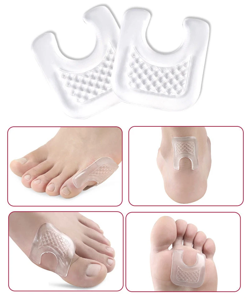 Cuscino per piedi in Silicone Anti sfregamento callo adesivo per mais protezione per i piedi cuscini riutilizzabili Pad scarpe solette adesivo punta