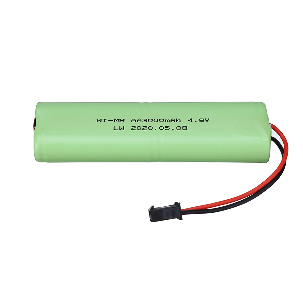 Bateria 4.8v 3000mah nimh + 4.8v carregador para brinquedos rc carros tanques robôs barcos armas ni-mh aa 4.8v bateria recarregável