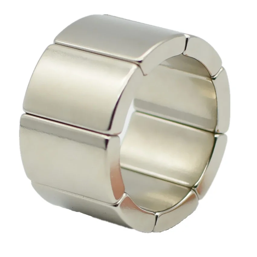 Arc Magnet OR18xIR14x45deg.x20 mm Diameter 36mm N42H Strong Motor Magnet for Generators Wind Turbine Neodymium NdFeB