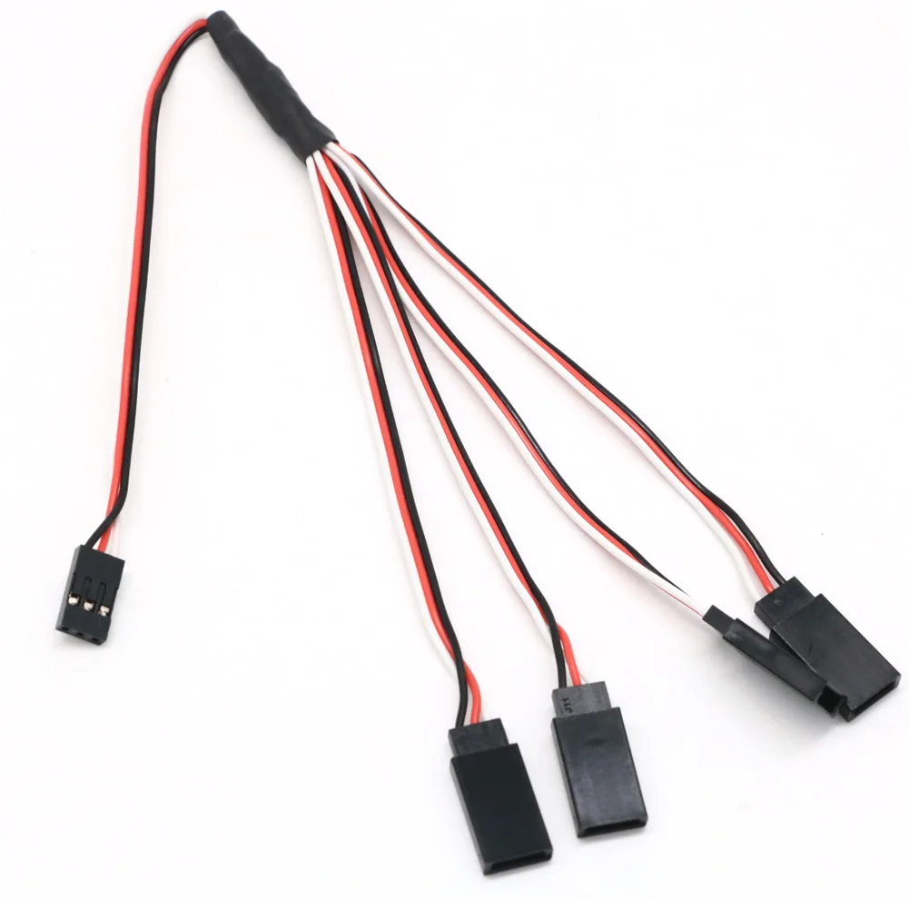 5pcs/lot 30cm 1 to 1/1to 2 / 1 to 3 /1 to 4 RC Servo Extension Wire Cable for Futaba JR Male to Female RC Model