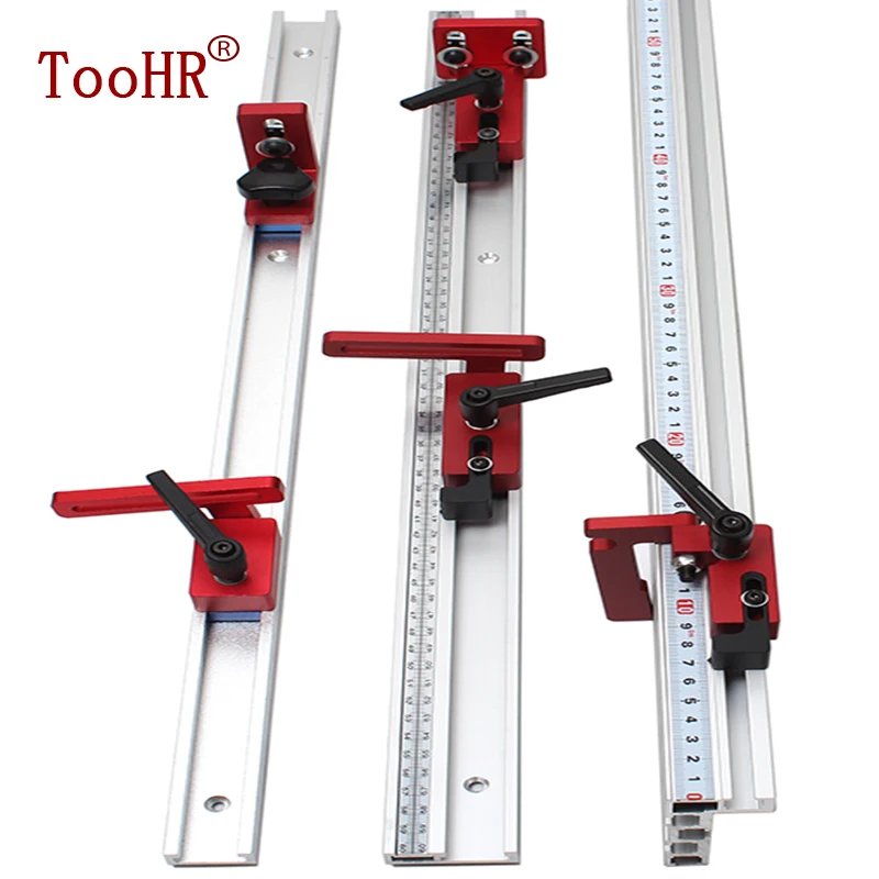 Miter Track Stop for T-Slot T-Track Brackets Chute Limiter Fence Connector Wood Working Tool