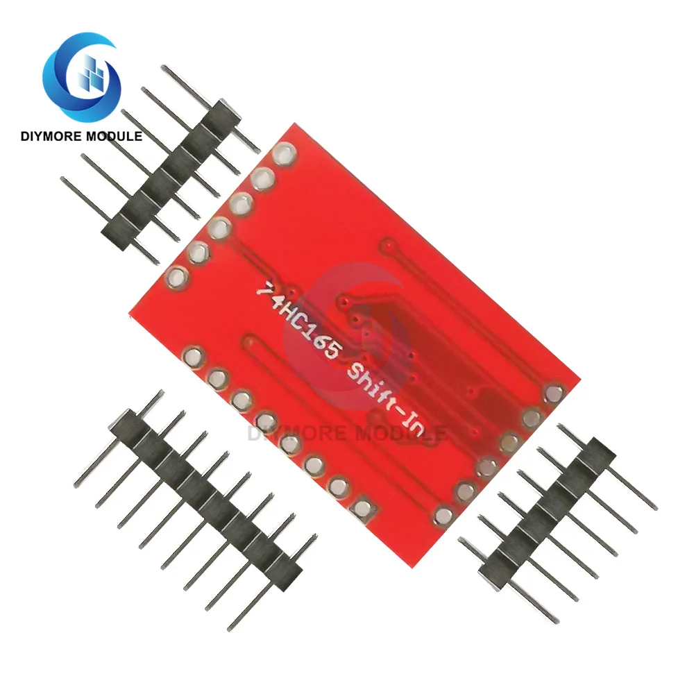 DC2-6V sn74hc165 módulo de conversão shift-in breakout paralelo à placa de conversão de dados de série 0.1 \