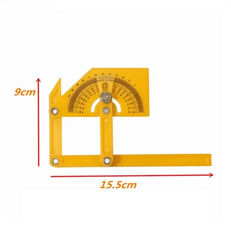 Angle Protractor Woodworking ruler Angle 180 Degree Ruler ABS Plastic New Measurement Right Angle Semicircle Ruler Folding Ruler