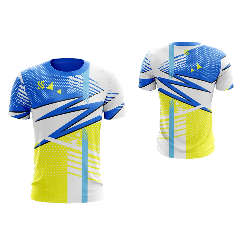 Wholesale Sportswear Badminton Shirts DIY Custom team name/number BreathableQuick Dry Running Shirts Training wears