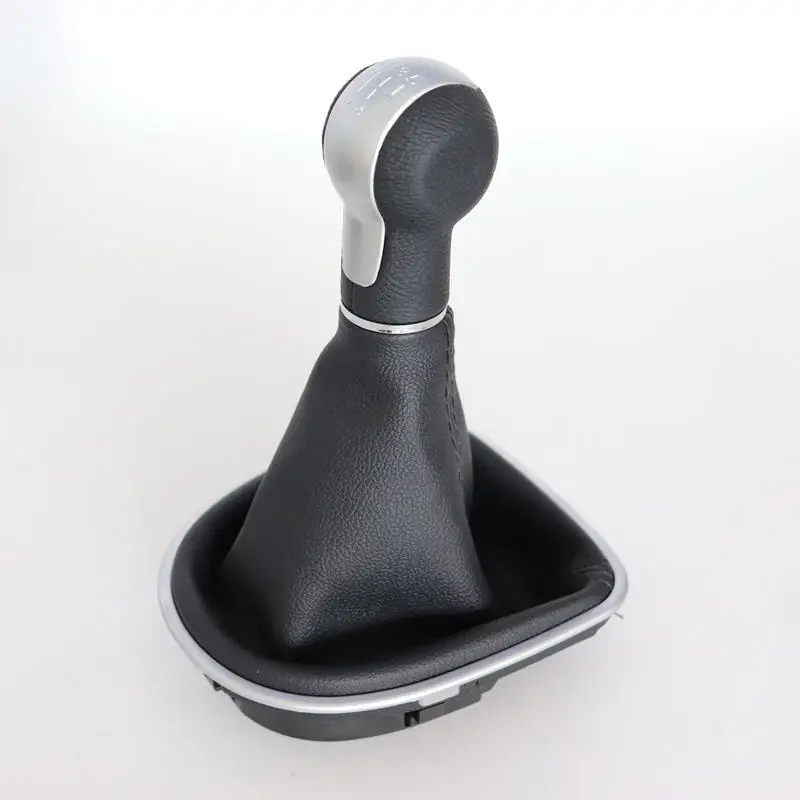 5/6 Speed Car Gear Shift Knob for Seat Altea Leon II Toledo III 2004-2012 ManualStick Lever Leather Gaiter Boot Cover Case